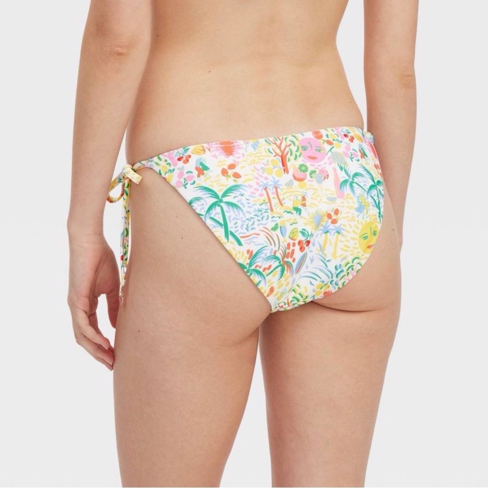 Roller rabbit Vacation/Star Geo Reversible Side-Tie triangle bikini set xs nwt - Picture 6 of 7